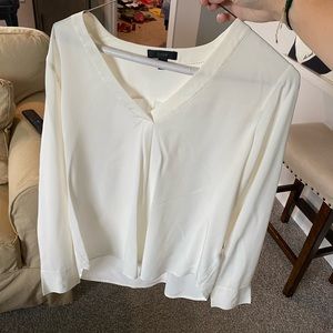 J. Crew Cream Silk Blouse